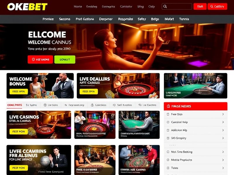Okebet.com is your ultimate destination for online gambling and casino games. Join Okebet today for exclusive bonuses, live dealers, and hundreds of slots, poker, and sports betting options.